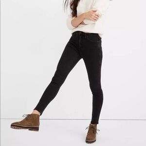 NWT Madewell skinny leg 9” inc rise black Size 24